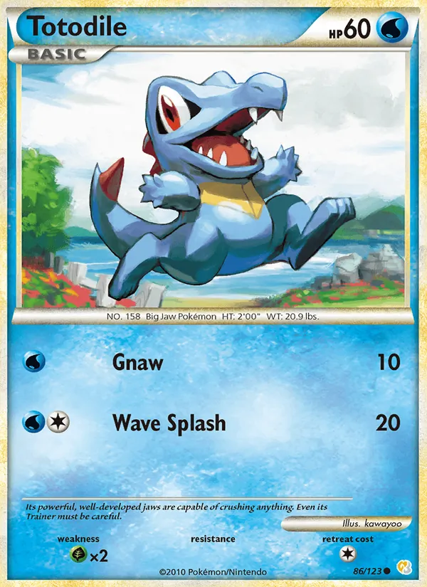 Totodile, HeartGold & SoulSilver 086/123