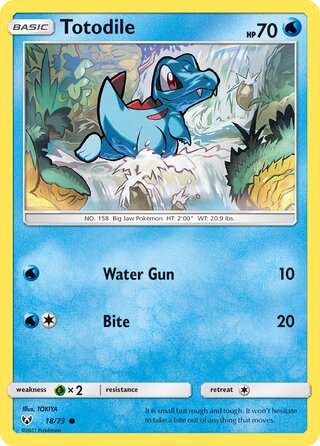 Totodile, Shining Legends 018/073