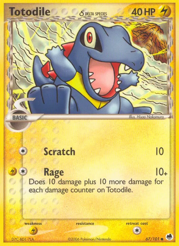 Totodile δ, Dragon Frontiers 067/101