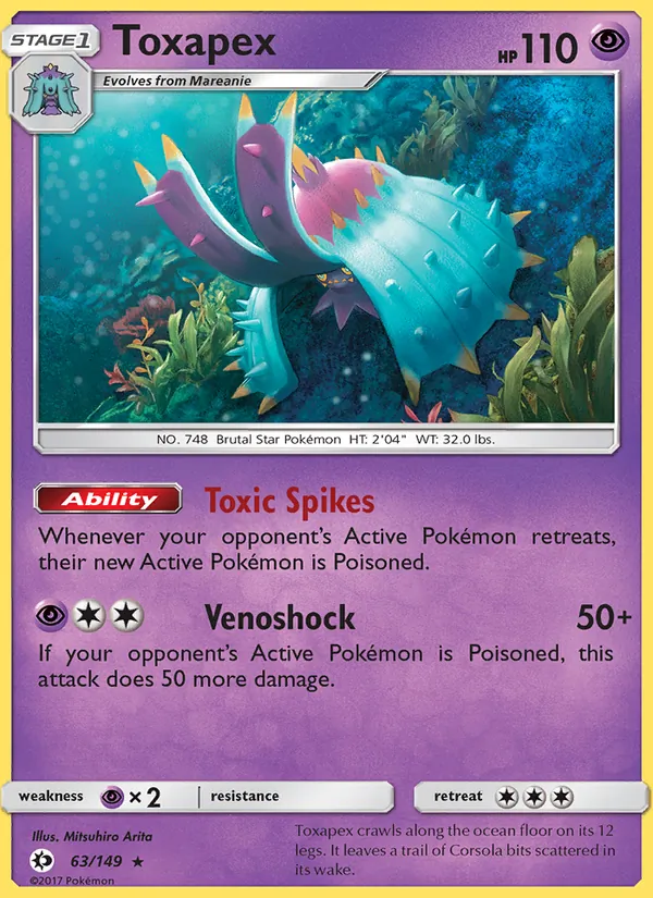 Toxapex, Sun & Moon 063/149