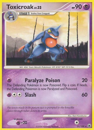 Toxicroak, WC Deck 2008 (Intimidation) 031/100
