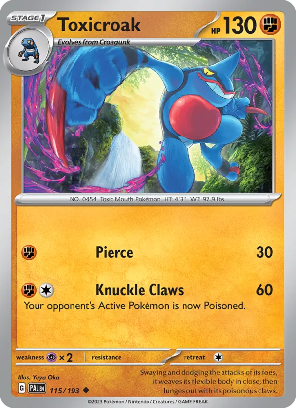 Toxicroak, Paldea Evolved 115/193