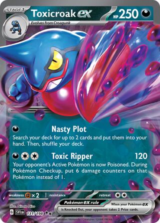 Toxicroak EX, Play! Pokémon Prize Pack Series Three 131/198