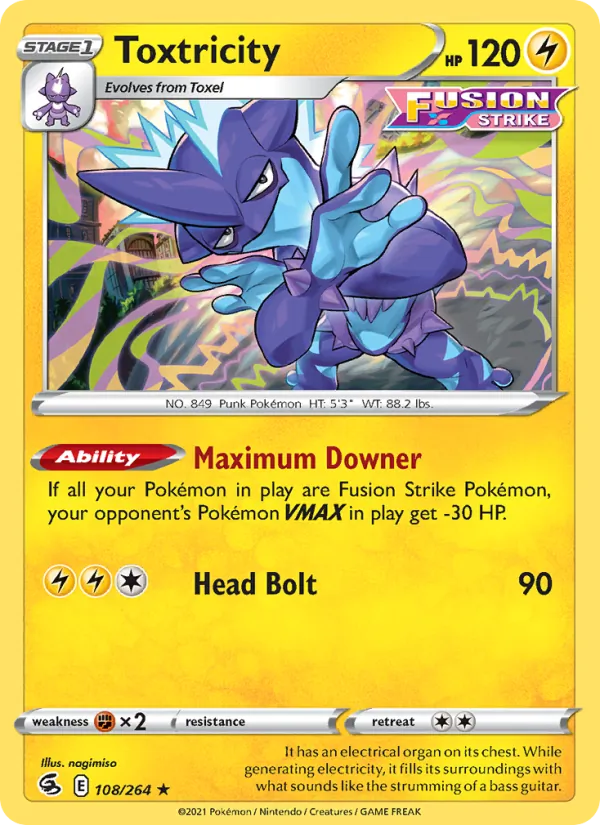 Toxtricity, Fusion Strike 108/264