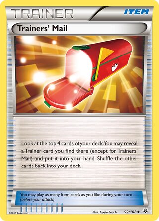 Trainers' Mail, WC Deck 2016 (Magical Symphony) 092/108