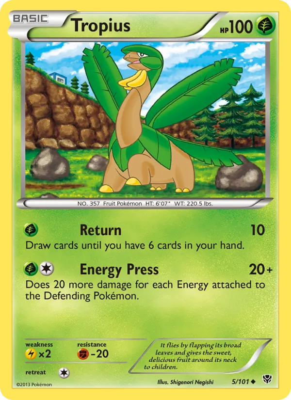Tropius, Plasma Blast 005/101