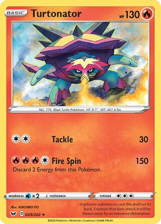 Turtonator, Battle Academy 2022 (Cinderace) 029/202