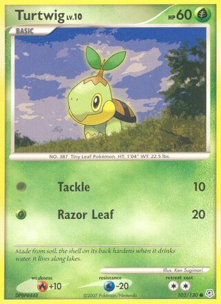 Turtwig, Burger King Collection 2008 103/130