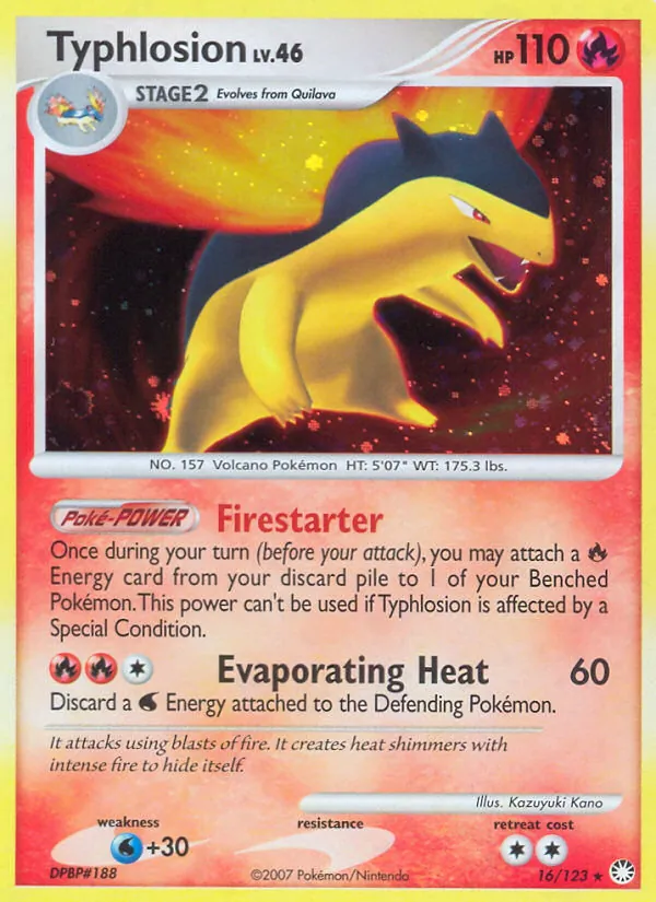 Typhlosion, Mysterious Treasures 016/123
