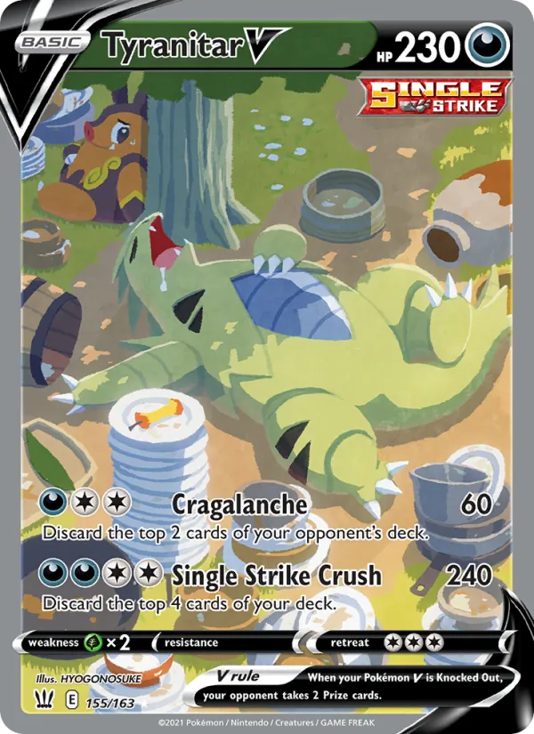 Tyranitar V, Battle Styles 155/163