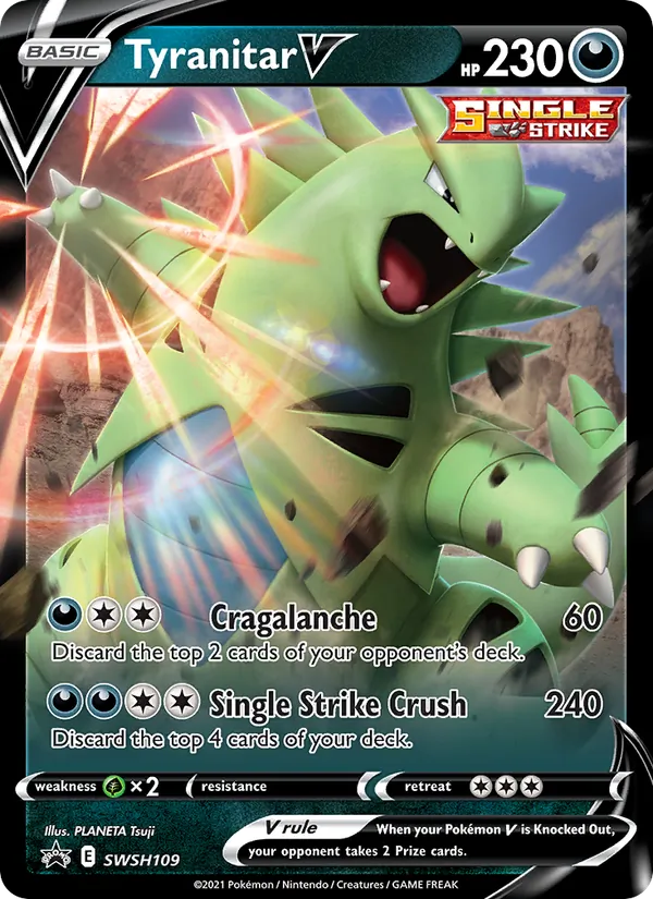 Tyranitar V, SWSH Black Star Promos SWSH109/307