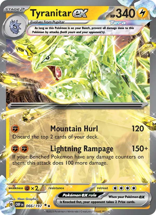 Tyranitar EX, Obsidian Flames 066/197