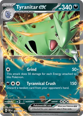 Tyranitar EX, Prismatic Evolutions 064/131