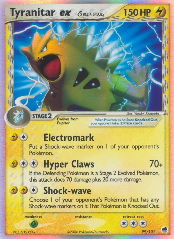 Tyranitar ex δ, Dragon Frontiers 099/101