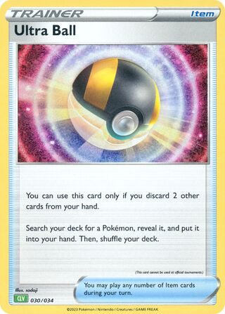 Ultra Ball, Pokémon TCG Classic (Venusaur) 030/034