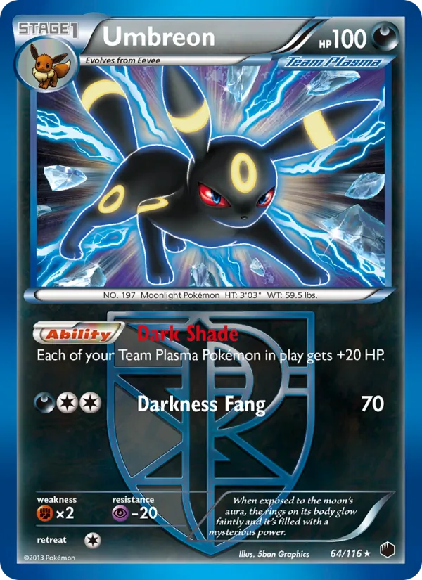 Umbreon, Plasma Freeze 064/116