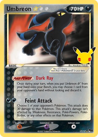Umbreon ☆, Celebrations 017/017