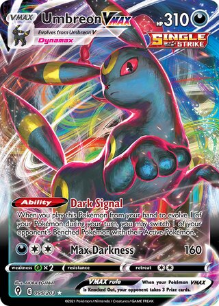 Umbreon VMAX, Play! Pokémon Prize Pack Series One 095/203