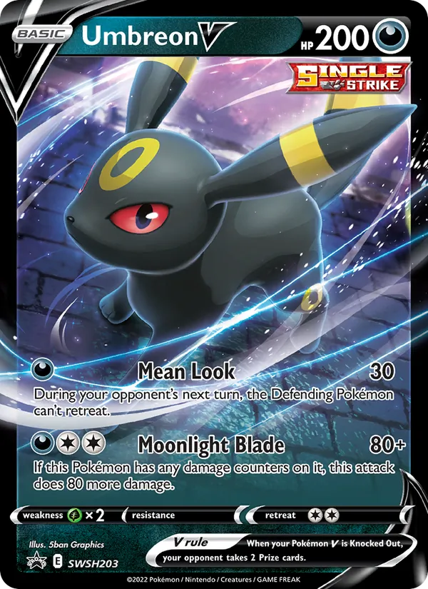 Umbreon V, SWSH Black Star Promos SWSH203/307
