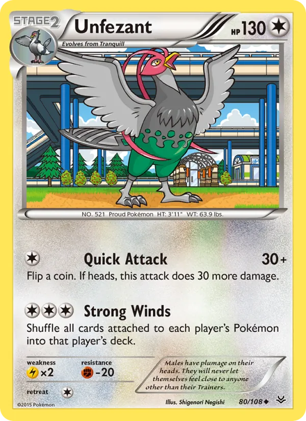 Unfezant, Roaring Skies 080/108