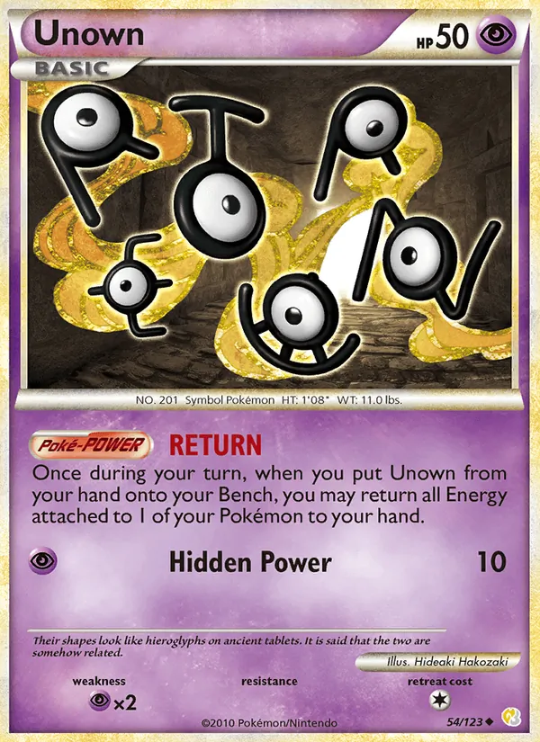 Unown, HeartGold & SoulSilver 054/123