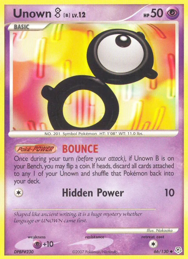 Unown B, Diamond & Pearl 066/130
