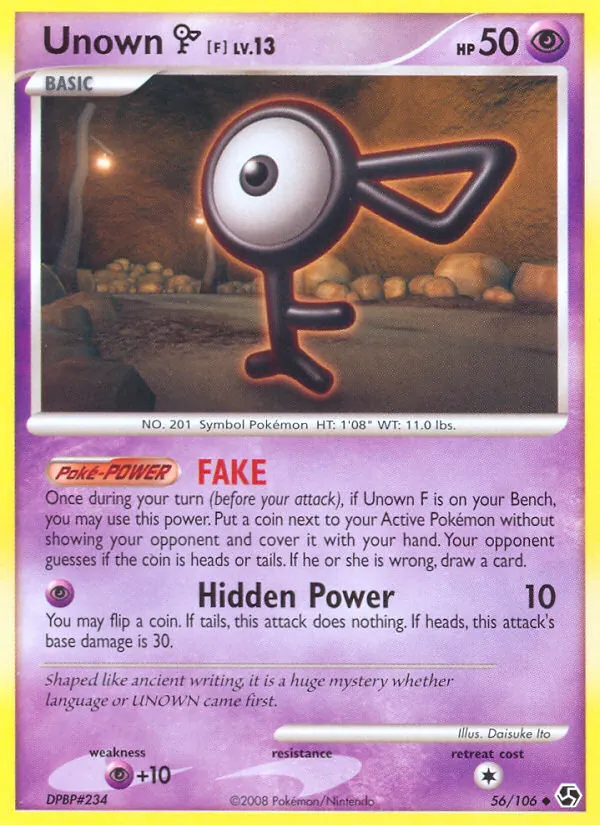 Unown F, Great Encounters 056/106