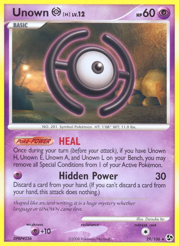 Unown H, Great Encounters 029/106