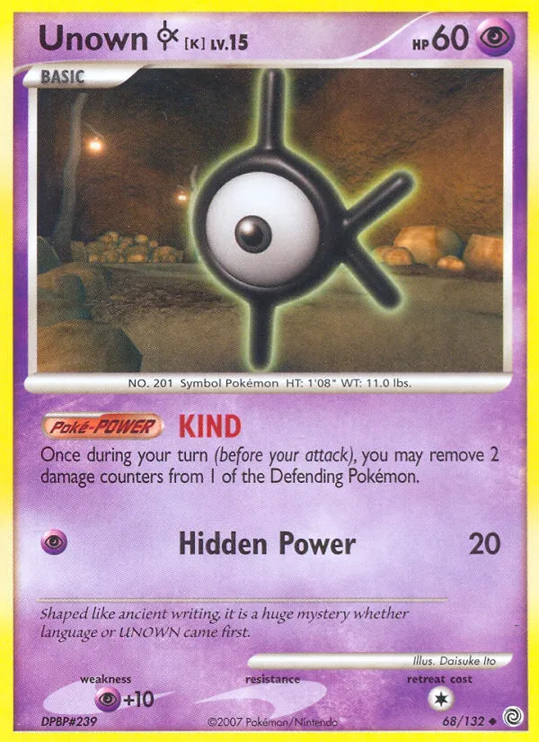 Unown K, Secret Wonders 068/132