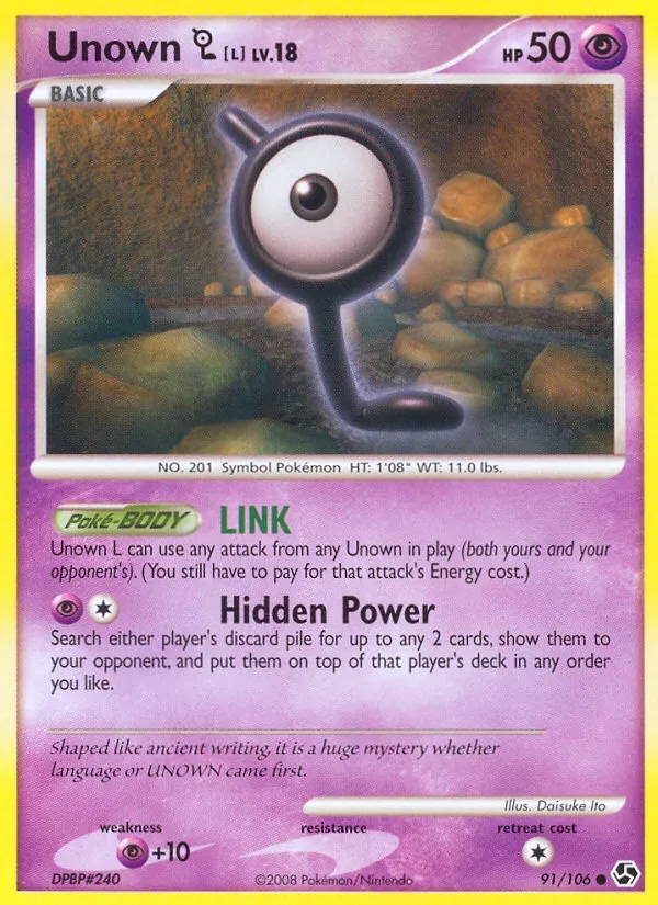 Unown L, Great Encounters 091/106