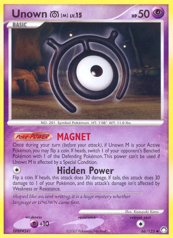 Unown M, Mysterious Treasures 066/123