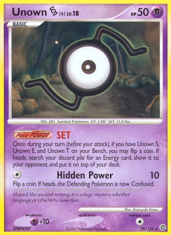Unown S, Secret Wonders 039/132
