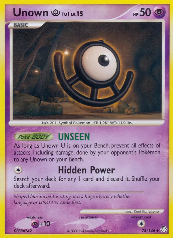 Unown U, Legends Awakened 078/146