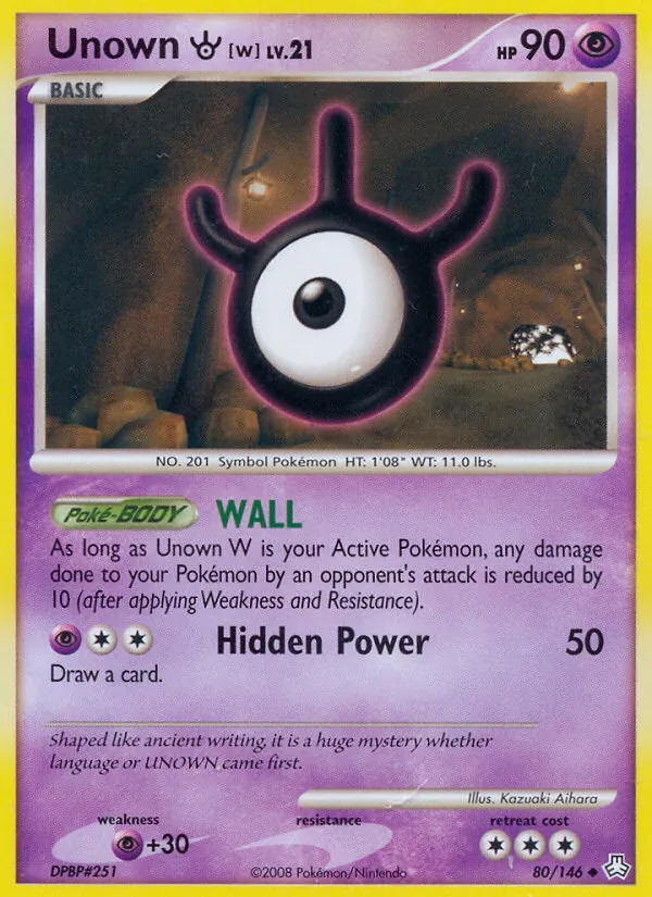 Unown W, Legends Awakened 080/146