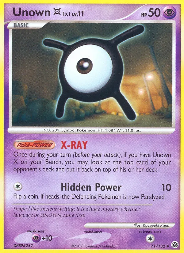 Unown X, Secret Wonders 071/132