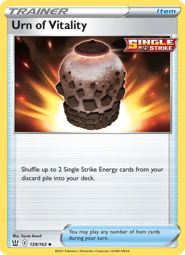 Urn of Vitality, Battle Styles 139/163