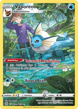 Vaporeon, Brilliant Stars Trainer Gallery TG02/30