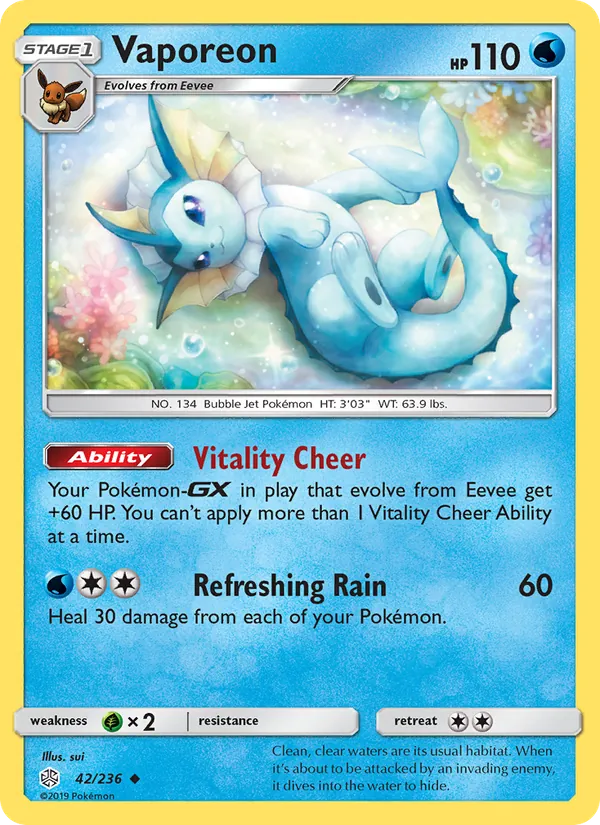 Vaporeon, Cosmic Eclipse 042/236