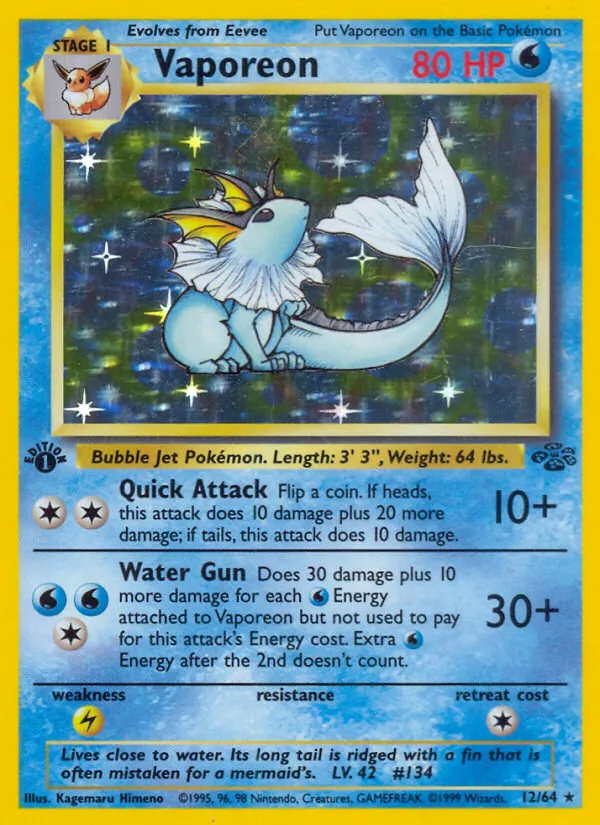 Vaporeon, Jungle 012/064