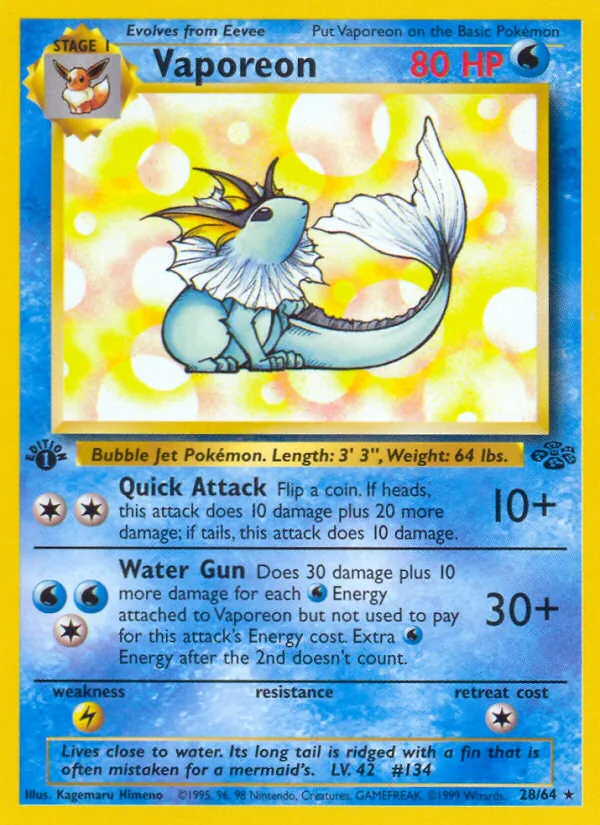 Vaporeon, Jungle 028/064