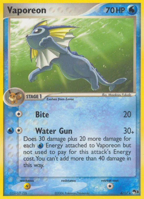 Vaporeon, POP Series 3 006/017