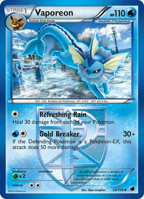 Vaporeon, Plasma Freeze 020/116