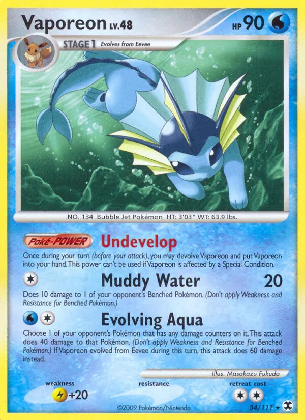 Vaporeon, Rising Rivals 034/111