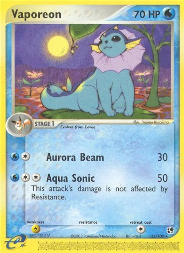 Vaporeon, Sandstorm 025/100