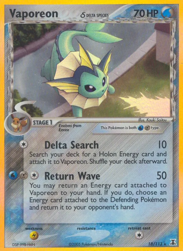 Vaporeon δ, Delta Species 018/113
