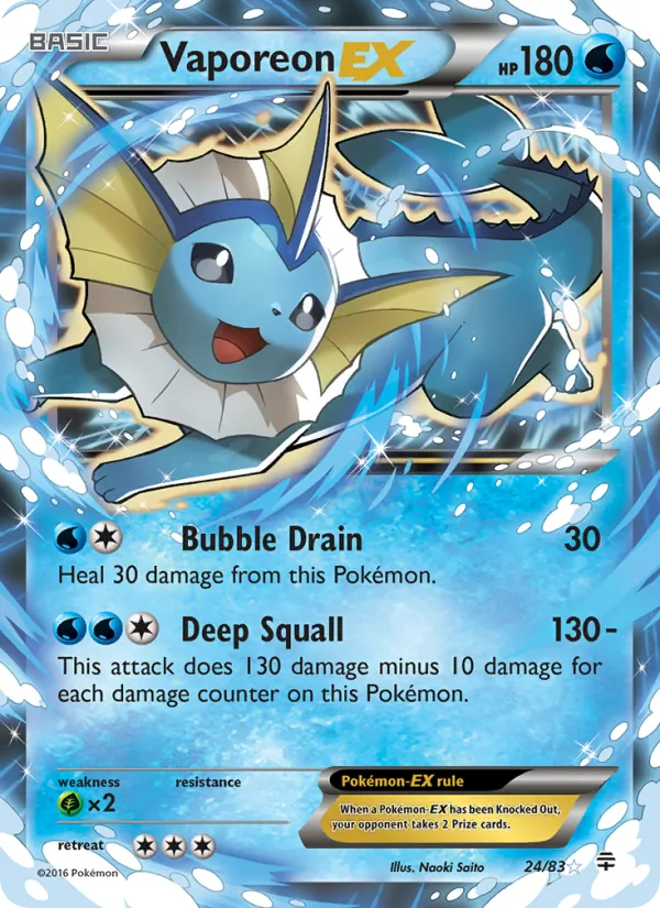 Vaporeon EX, Generations 024/083