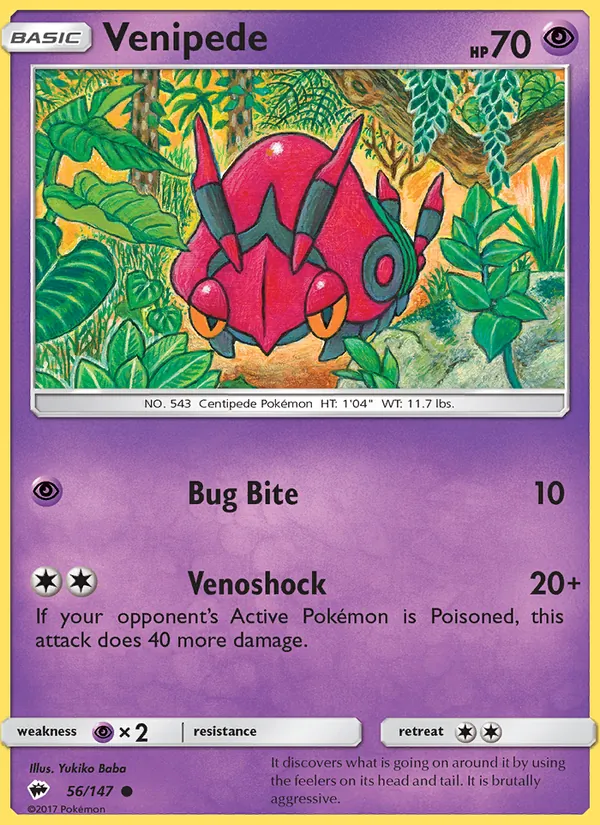 Venipede, Burning Shadows 056/147