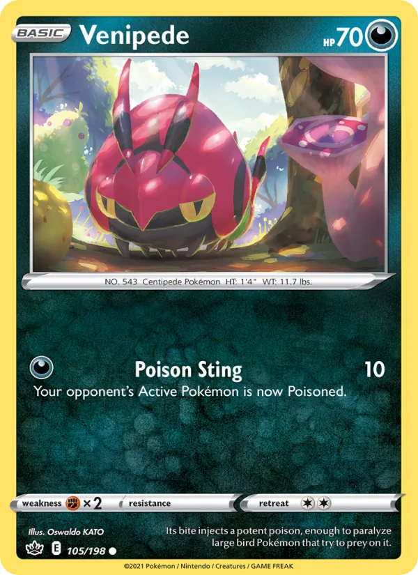 Venipede, Chilling Reign 105/198