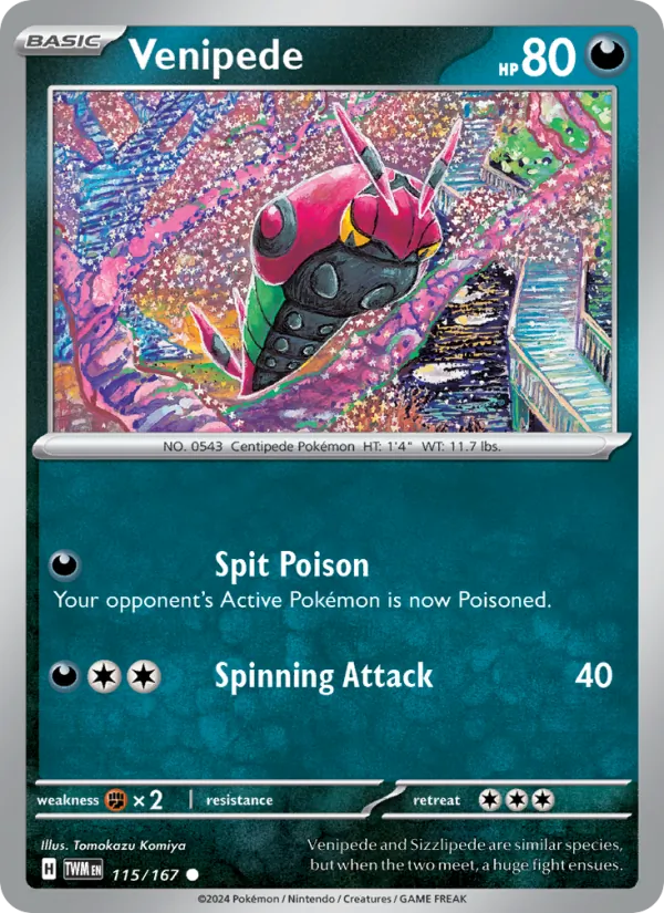 Venipede, Twilight Masquerade 115/167