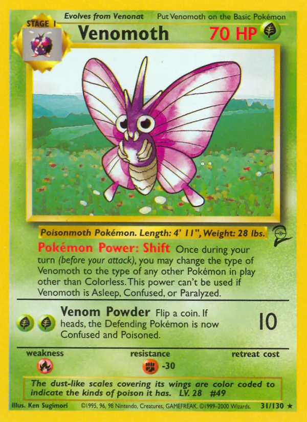 Venomoth, Base Set 2 031/130